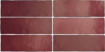 Керамическая плитка Equipe Magma Burgundy Matt 6,5x20