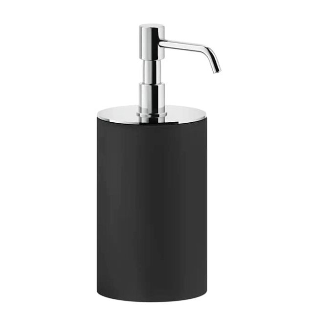 Gessi Rilievo Дозатор для жидкого мыла настольный, черный/хром