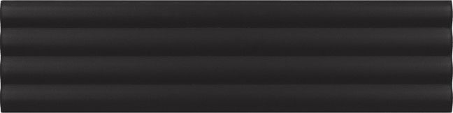 Плитка Equipe Costa Nova Onda Black Matt 5x20 см
