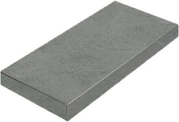 Italon Керамогранитная ступень Materia Scalino Ang. SX Carbonio 33x45 Nat