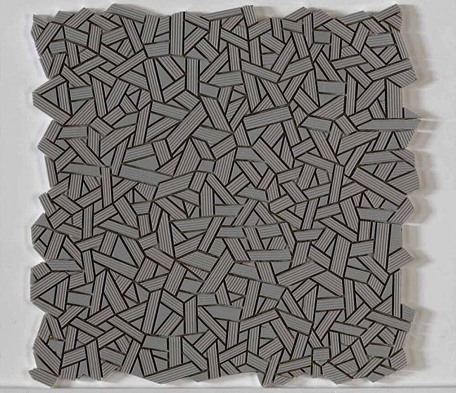 Микромозаика Sergio Savino Fasce Rigate 30x30 Antracite
