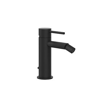 Gessi 316 Смеситель для биде на 1 отверстие с донным клапаном, излив 118мм, Black XL