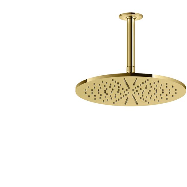 Gessi Inciso Потолочная душевая головка шарнирная на 1/2,300мм, золото