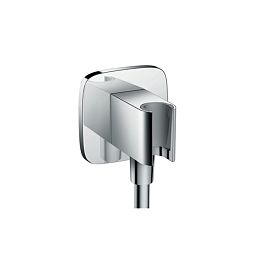 Выпуск с держателем Hansgrohe Fixfit Porter E, цвет: хром купить в Москве: интернет-магазин StudioArdo