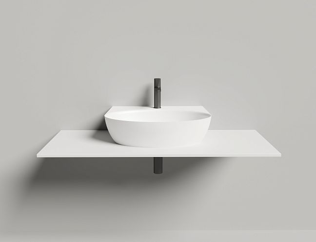 Salini Alda Wall 02 Накладная раковина, белая глянцевая, 140312G