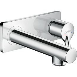 Смеситель для раковины Hansgrohe Talis S однорычажный, настенный, излив: 16,5см., внешняя часть, цвет: хром купить в Москве: интернет-магазин StudioArdo