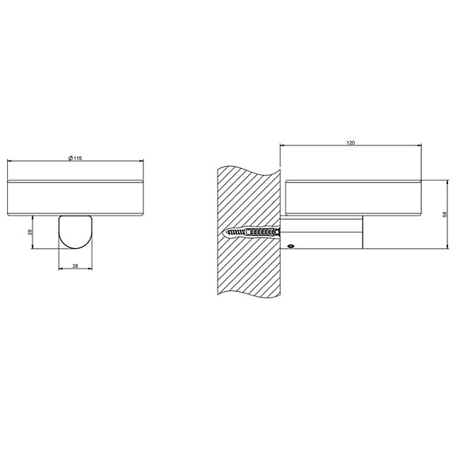 Gessi Rilievo Мыльница настенная, nero XL