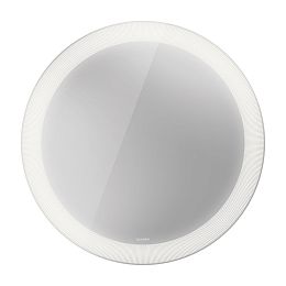 Duravit Happy D.2 Plus Зеркало круглое d900 мм, декор radial, LED 3500, 41w, сенсор, регулировка яркости, приглушение света + выключатель купить в Москве: интернет-магазин StudioArdo