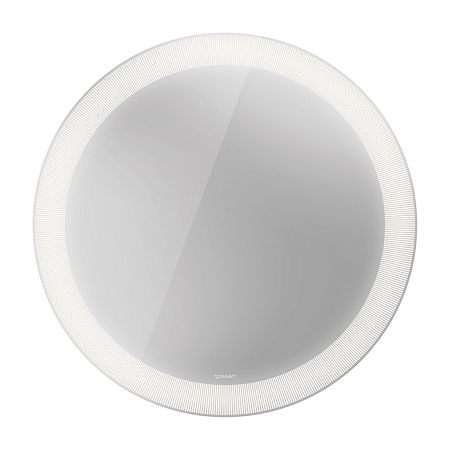 Duravit Happy D.2 Plus Зеркало круглое d900 мм, декор radial, LED 3500, 41w, сенсор, регулировка яркости, приглушение света + выключатель