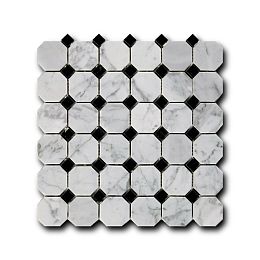 Мозаика Art&Natura Octagon Pattern MM Octagon-Bianco+Nero 30,5x30,5 купить в Москве: интернет-магазин StudioArdo