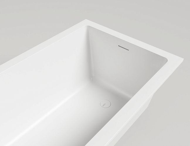 Ванна встраиваемая Salini Cascata, материал S-Sense, цвет белый глянцевый, 104313G