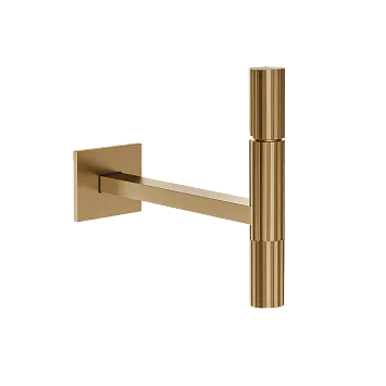 Gessi Incastri Смеситель для раковины, настенный монтаж, излив L-210мм, без донного клапан, внешняя часть, цвет 726 Warm Bronze Brushed PVD