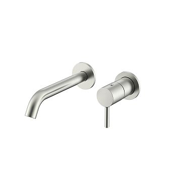 Nemo NM-2313BN Смеситель из стены для раковины с донным клапаном BRUSH NICKEL