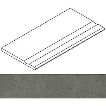 Italon Бордюр из керамогранита Avantgarde Black Bordo 30x120 Svasato Round