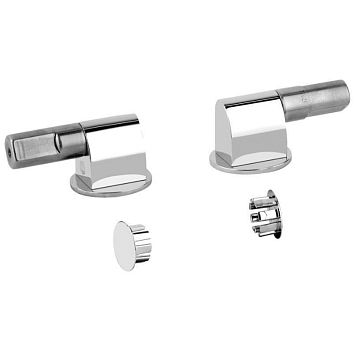 Gessi Gessi 316 Петли плавного закрывания сиденья унитаза и пробки для боковых отверстий, хром