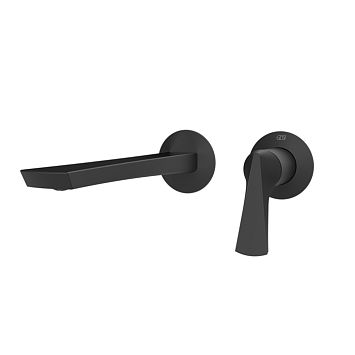 Gessi Ventaglio Внешняя часть настенного смесителя для раковины, Matte Black