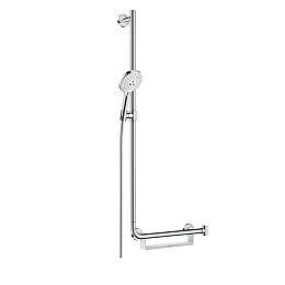 Душевой гарнитур Hansgrohe Raindance Select S120/U'Comfort, с ручным душем и полочкой, 110см., цвет: хром купить в Москве: интернет-магазин StudioArdo