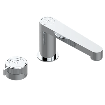 Смеситель THG Zoom.7 с прогрессивным картриджем для раковины на 2 отверстия с краном, без донного клапана