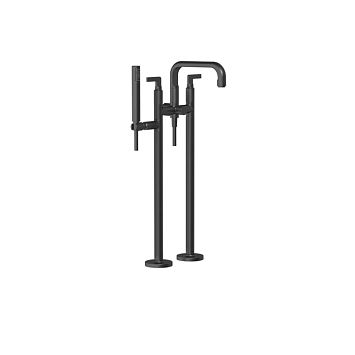 Gessi Inciso Напольный смеситель для ванны с ручным душем (внешние части), Black XL