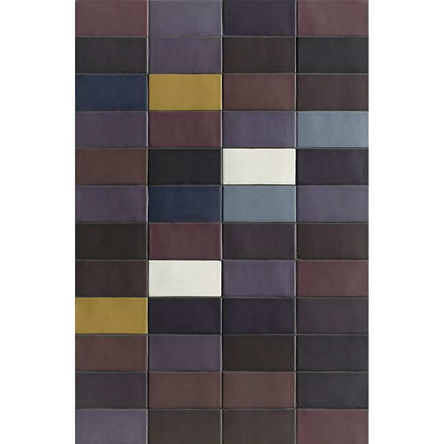 Mutina Керамогранит Lane Poly Aubergine 7,9x16