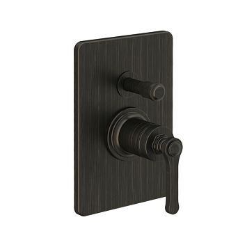 Gessi Venti20 Смеситель встраиваемый, однорычажный, с переключателем на 2 положения, внешняя часть, Aged Bronze