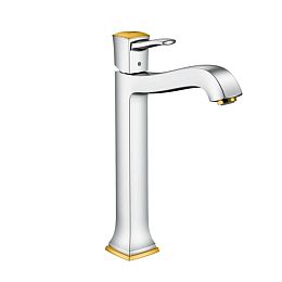 Смеситель для раковины Hansgrohe Metropol однорычажный, на 1 отв., h:31,9см, излив:19,1см., цвет: хром/золото купить в Москве: интернет-магазин StudioArdo