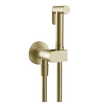 Gessi Origini Гигиенический душ, шланг 1250 мм, Brushed Brass PVD