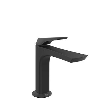 Gessi Ventaglio Смеситель для раковины с донным клапаном Stop Go и соединительными шлангами, Matte Black
