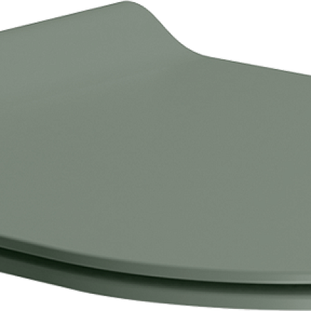 Сиденье для унитаза Norm/Pura/Kube X тонкое из термоактивных смол с антибактериальным покрытием и плавным спуском soft-close агава матовый (MS86CSN04)
