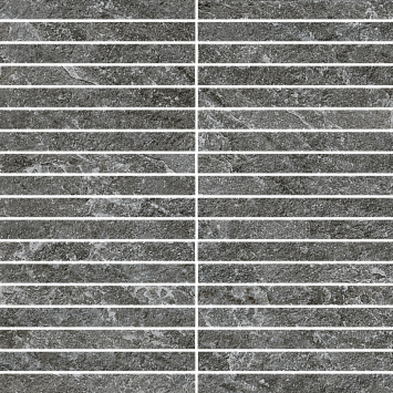 Italon Керамогранитная мозаика Magma Graphite Strip 30x30x0,9 Матовая