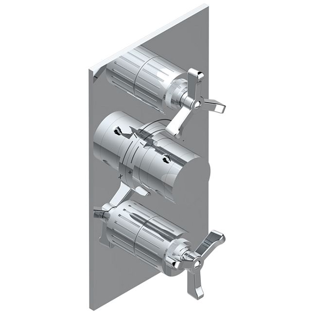 THG Hamptons Смеситель для душа, встраиваемый, термостатический, цвет: хром