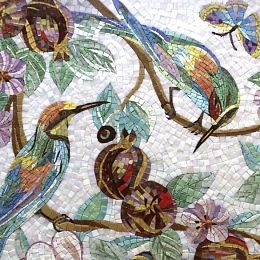 Художественное панно из мозаики В зарослях граната Art&Natura купить в Москве: интернет-магазин StudioArdo