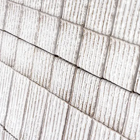 Керамическая плитка Mutina Chamotte Linea Bianco 7,5*22,5