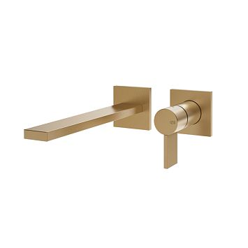 Gessi Inverso Diamantato Внешняя часть настенного смесителя для раковины, Warm Bronze Br PVD