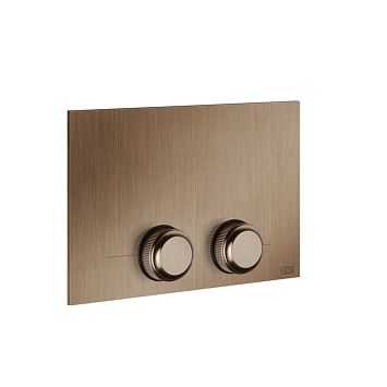Gessi Venti20 Клавиша смыва для унитаза двойная, для инсталляций TECE, Copper Brushed PVD