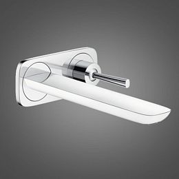 Смеситель для раковины Hansgrohe Pura Vida однорычажный, ВМ, излив 225мм, внешняя часть, цвет: хром/белый купить в Москве: интернет-магазин StudioArdo