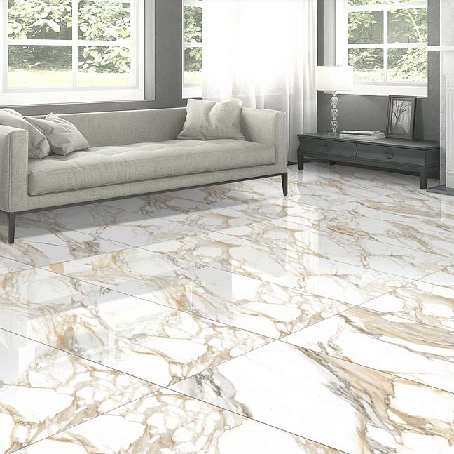 Керамогранит ART NATURA Ceramica Marmo Calacatta Porto Gold 60x120х0,9 Glossy