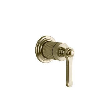 Gessi Venti20 Смеситель встраиваемый, однорычажный, внешняя часть, Brushed Brass PVD