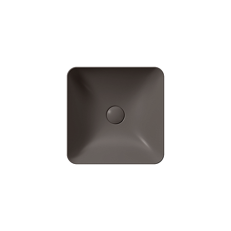 Раковина GSI Nubes 38x38 без перелива коричневый матовый (903816)
