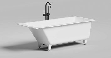 Ванна встраиваемая Cascata 170x70, матовая, покраска по RAL полностью