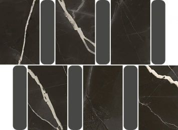 Italon Керамогранитная мозаика Stellaris Black Argan 36,8x26,9x0,9 Матовая
