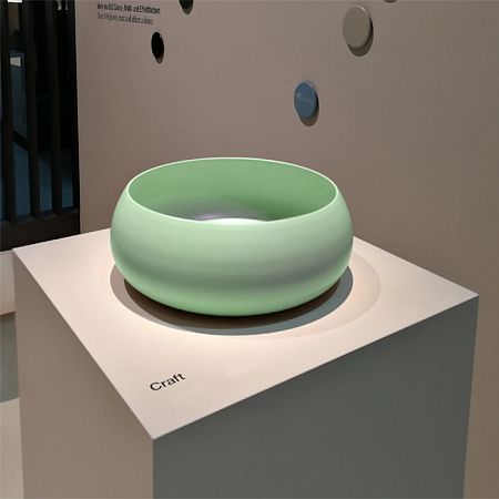 BETTECraft  Раковина-чаша на столешницу круглая , 35х35х12 cм, без отв. под смеситель и перелива, цвет вечно зеленый 115