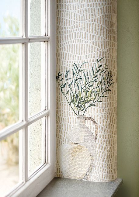 Панно Южный Сон с оливой, на откосе