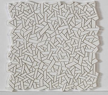 Микромозаика Sergio Savino Fasce Rigate 30x30 Carrara