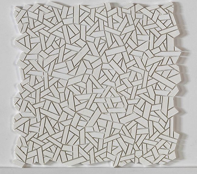 Микромозаика Sergio Savino Fasce Rigate 30x30 Carrara