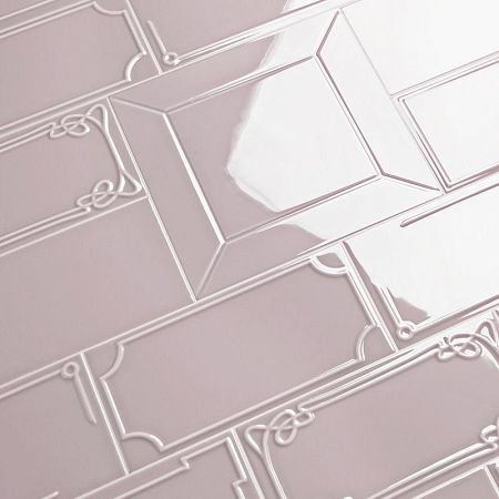 Керамическая плитка Etruria Design Art Deco Vectorframe B Light Pink 1° Scelta 12,5x25