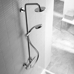 Душевой гарнитур Hansgrohe Croma 160 Showerpipe, 160 1jet Showerpipe, держатель 270 мм, цвет: Хром купить в Москве: интернет-магазин StudioArdo