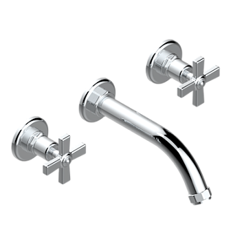 Внешняя часть смесителя  THG Club Saint-Germain встраиваемого в стену для раковины на три отверстия с изливом ГОЛИАФ