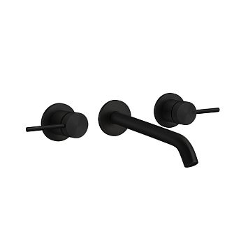 Gessi 316 Встраиваемый смеситель с изливом 200-180мм (внешние части), цвет:Black XL
