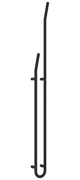 Сунержа Локон Полотенцесушитель электрический 160x12,5 Тёмный титан муар